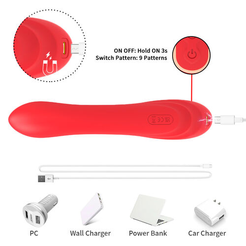 Armony – Vibrador Punto G y Clítoris con Lengua Oscilante Rojo