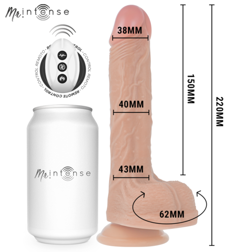 Mr Intense Baldwin – Dildo Realista Up & Down con Vibración y Mando 22 cm