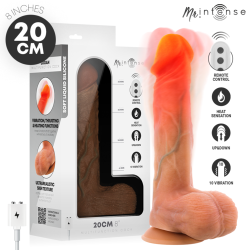 Mr Intense Logan – Dildo Realista Up & Down con Calor, Vibración y Mando 20 cm