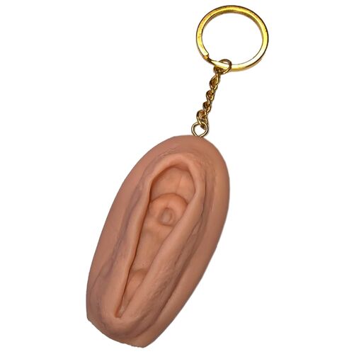 LLAVERO DE VAGINA TONO CLARO