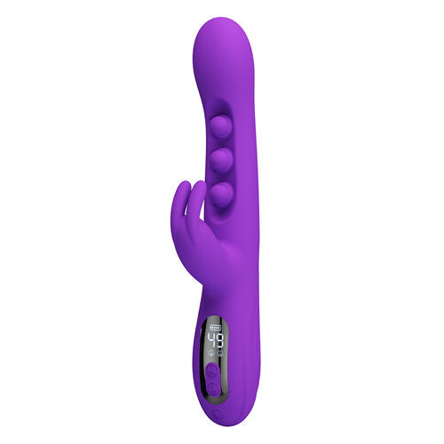 PRETTY LOVE SABIEN – VIBRADOR RABBIT CON GOLPETEOS Y PANTALLA LED