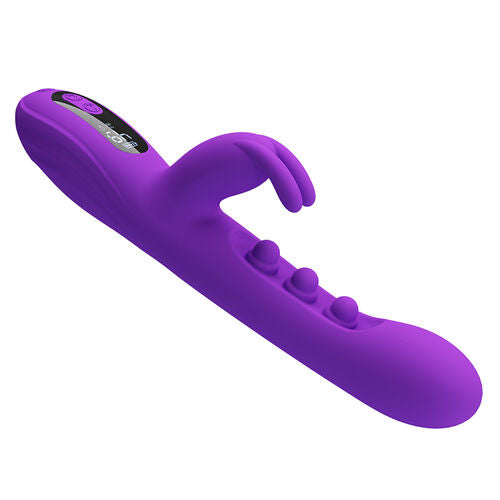 PRETTY LOVE SABIEN – VIBRADOR RABBIT CON GOLPETEOS Y PANTALLA LED