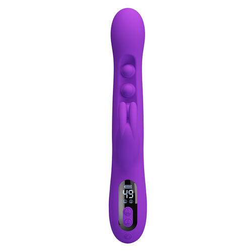 PRETTY LOVE SABIEN – VIBRADOR RABBIT CON GOLPETEOS Y PANTALLA LED
