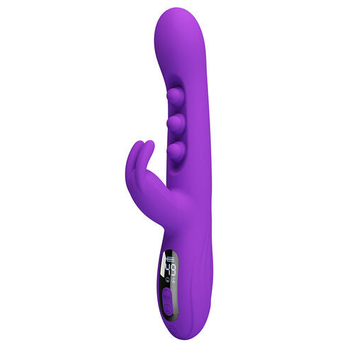 PRETTY LOVE SABIEN – VIBRADOR RABBIT CON GOLPETEOS Y PANTALLA LED