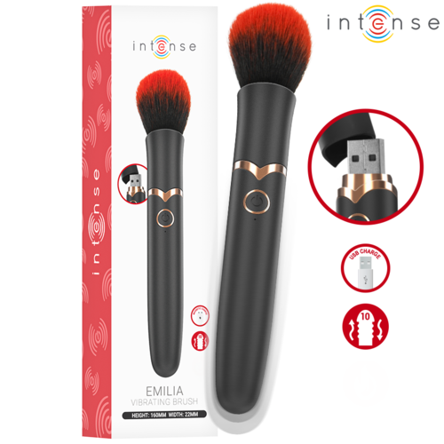 Intense Emilia – Vibrador Brocha Sensorial con 10 Vibraciones 16 cm