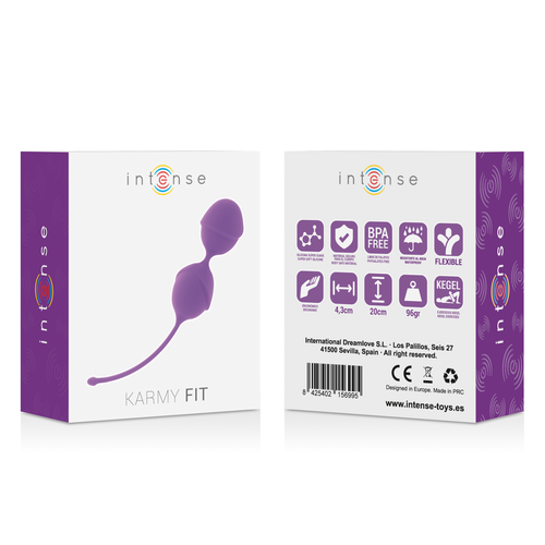 Caja Intense Karmy Fit lila frontal y reverso