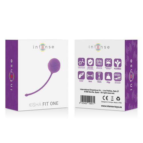 Caja Intense Kisha Fit One lila, vista delantera y trasera