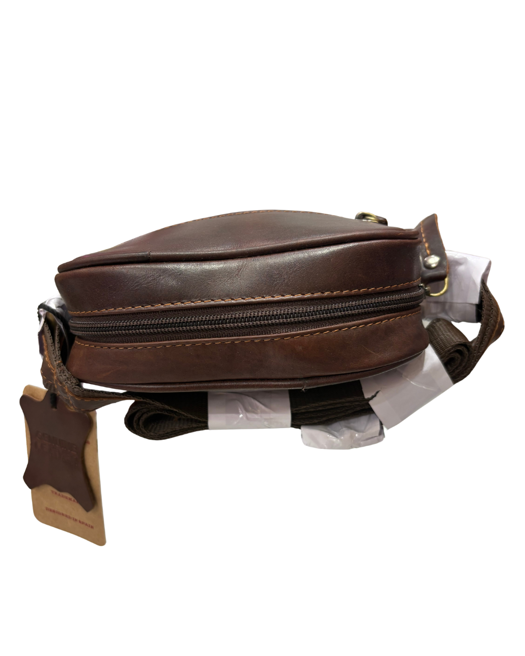 Bandolera Jaguar 5026TX vista superior mostrando cremallera central y correa