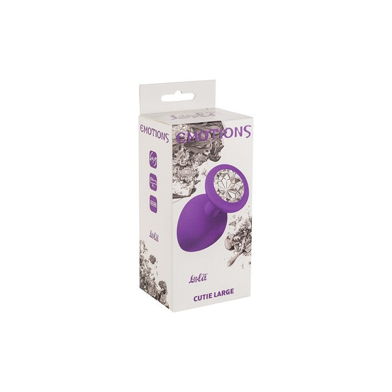 Plug Anal Silicona - Morado - Talla L