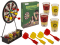 Juego para beber Drinking Darts con diana, vasos de chupito y dardos