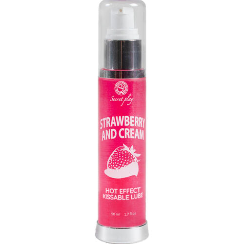LUBRICANTE 2-1 EFECTO CALOR FRESA&NATA 50 ML