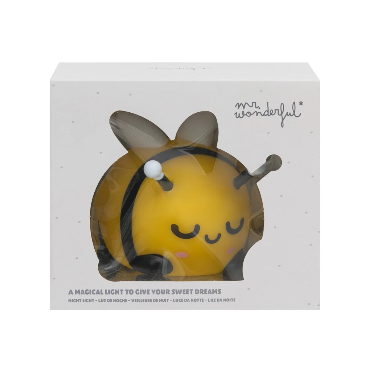 Luz quitamiedos abeja Mr Wonderful en su caja original con ventana