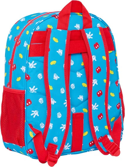 Mochila Mickey Mouse Fantastic vista trasera con hombreras ajustables