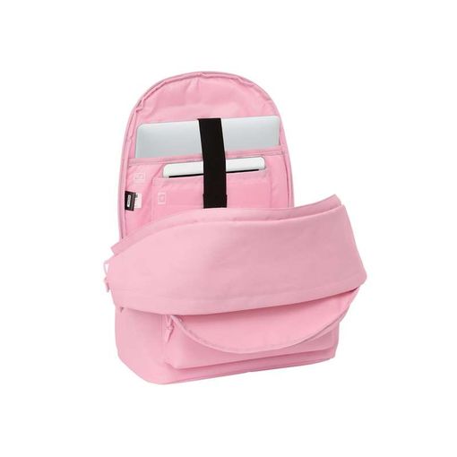 Mochila rosa Real Madrid con compartimento para portátil de hasta 15,6 pulgadas