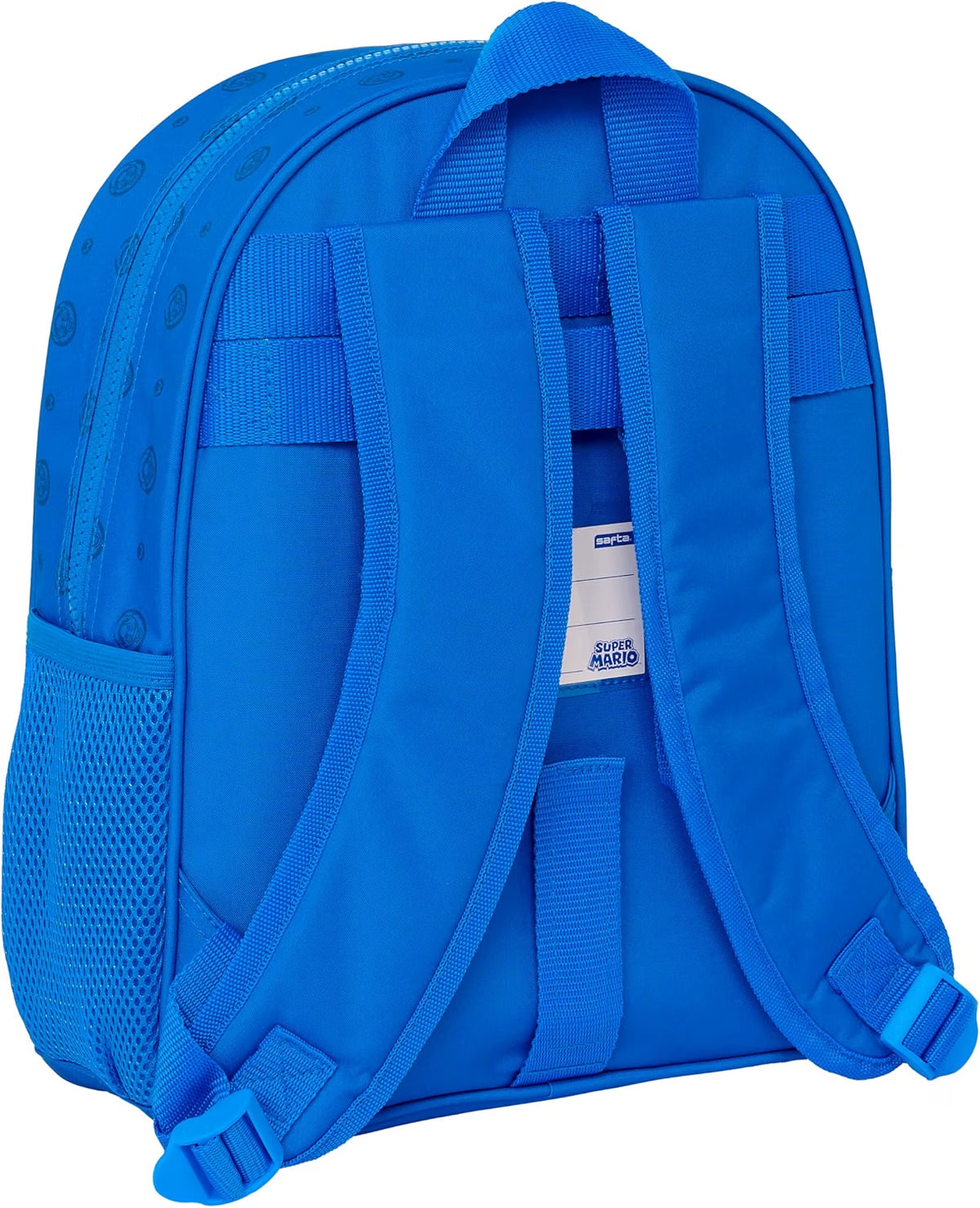 Mochila Super Mario Play vista trasera con hombreras acolchadas