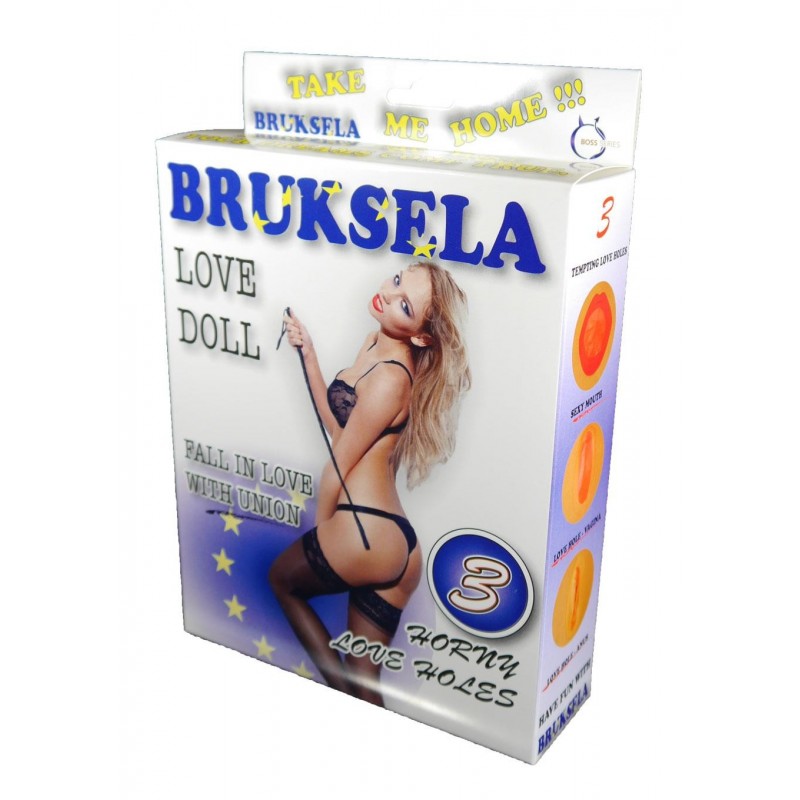 Muñeca Rubia Bruksela - cara impresa