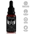 Orgie Orgasm Drops Intense 30 ml sabor manzana roja y efecto calor