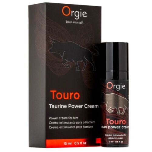 ORGIE Touro Taurine Power Cream 15 ml con caja, crema potenciadora para hombre