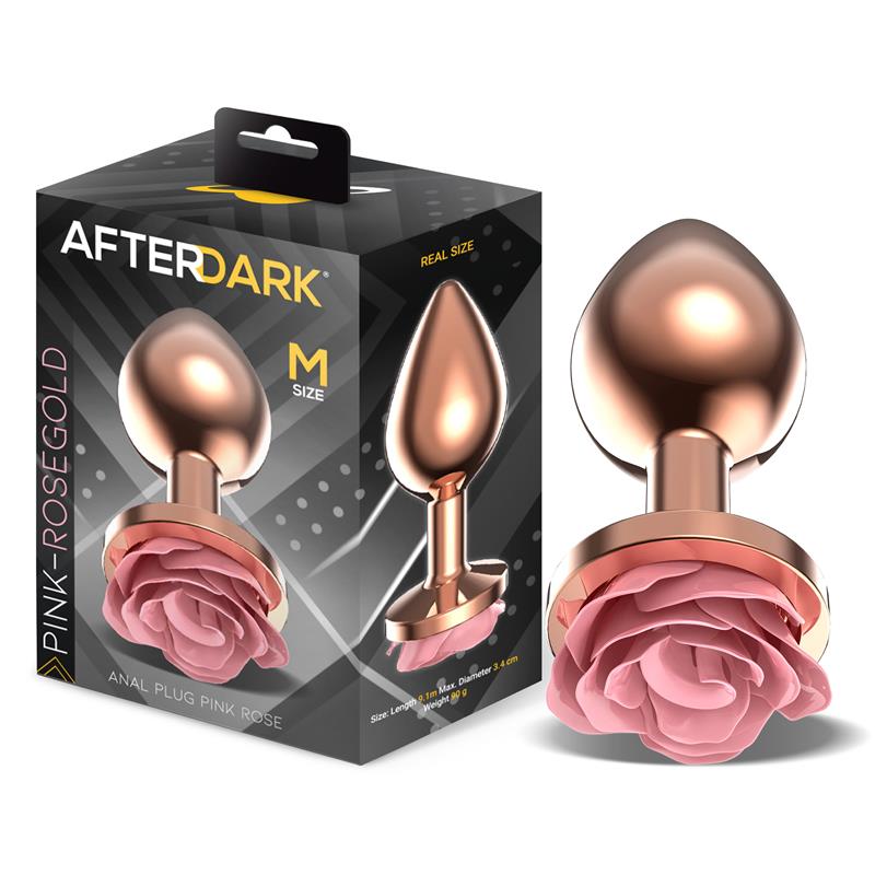 Plug Anal de Metal Oro Rosa TALLA M