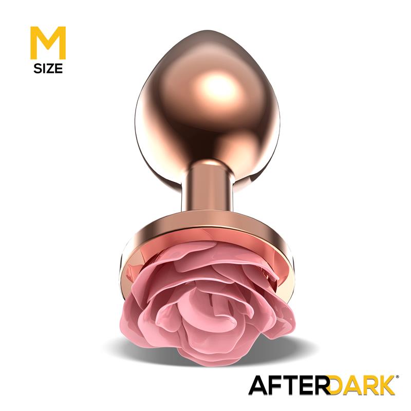 Plug Anal de Metal Oro Rosa TALLA M