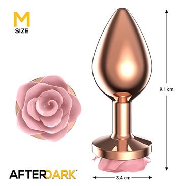Plug Anal de Metal Oro Rosa TALLA M