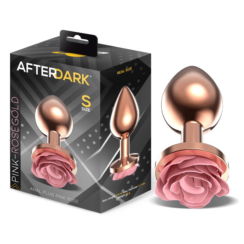 Plug Anal de Metal Oro Rosa TALLA S