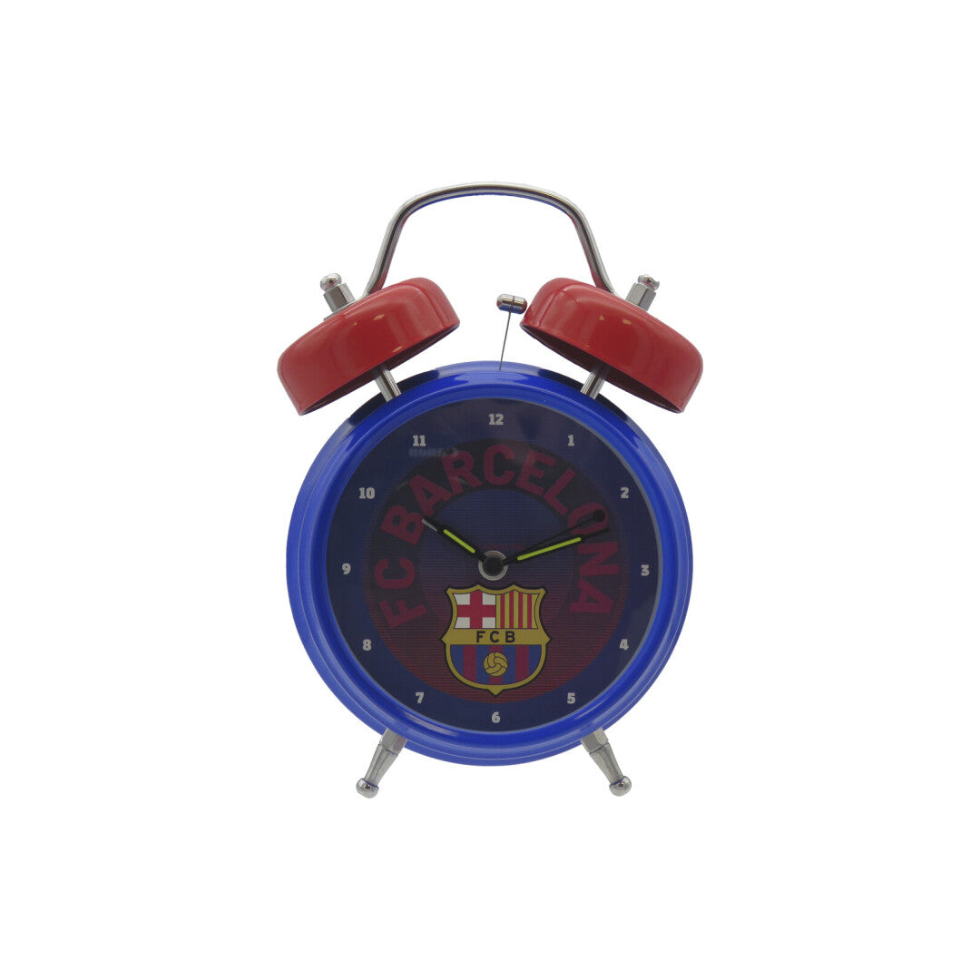 Reloj despertador musical FC Barcelona oficial vista frontal