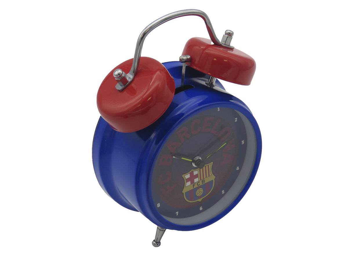 Reloj despertador musical FC Barcelona vista en perspectiva