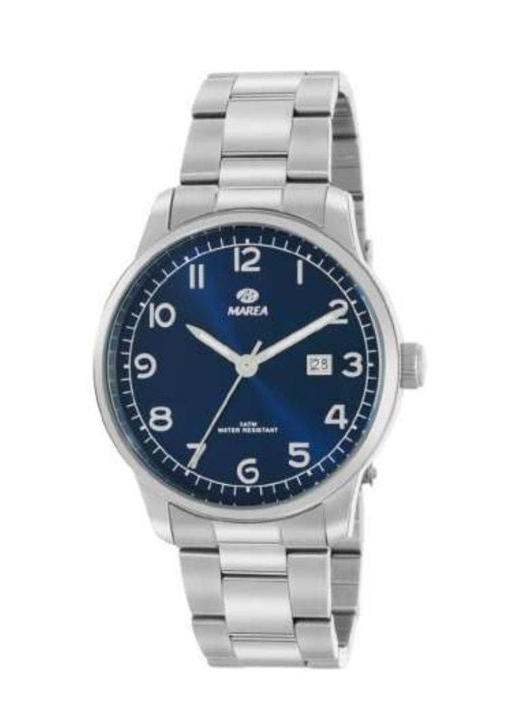 Reloj Marea hombre B36192/3 de acero con esfera azul y brazalete plateado
