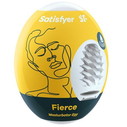 Satisfyer Fierce huevo masturbador masculino - packaging amarillo