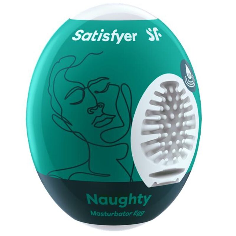 Satisfyer Naughty huevo masturbador masculino con interior texturizado