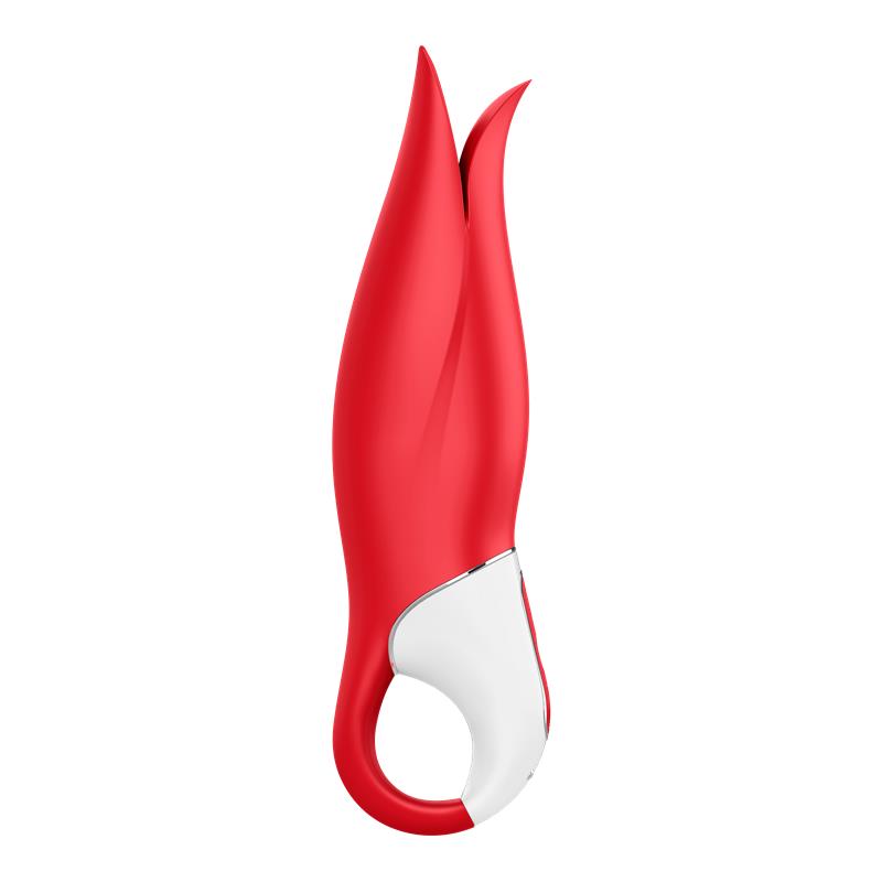 Satisfyer Power Flower vibrador rojo - vista trasera