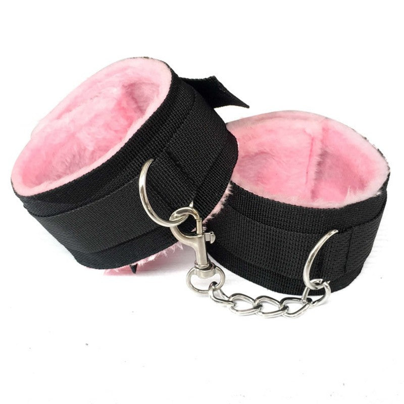Set BDSM Negro y Rosa – Kit de 8 Piezas