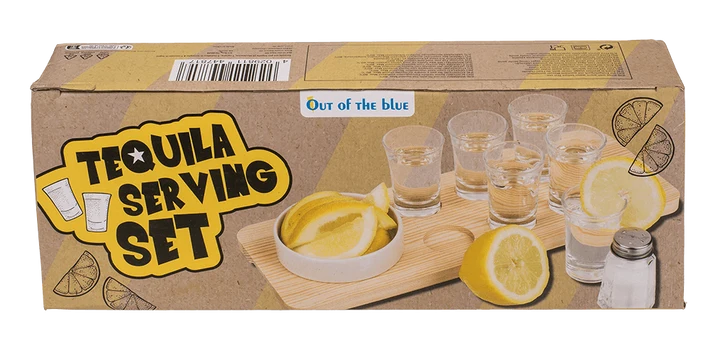 Set para servir tequila de 9 piezas en caja regalo