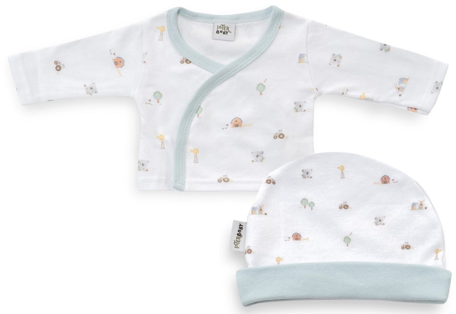 Conjunto Ropita 5pcs Algodón - Granja Koala verde