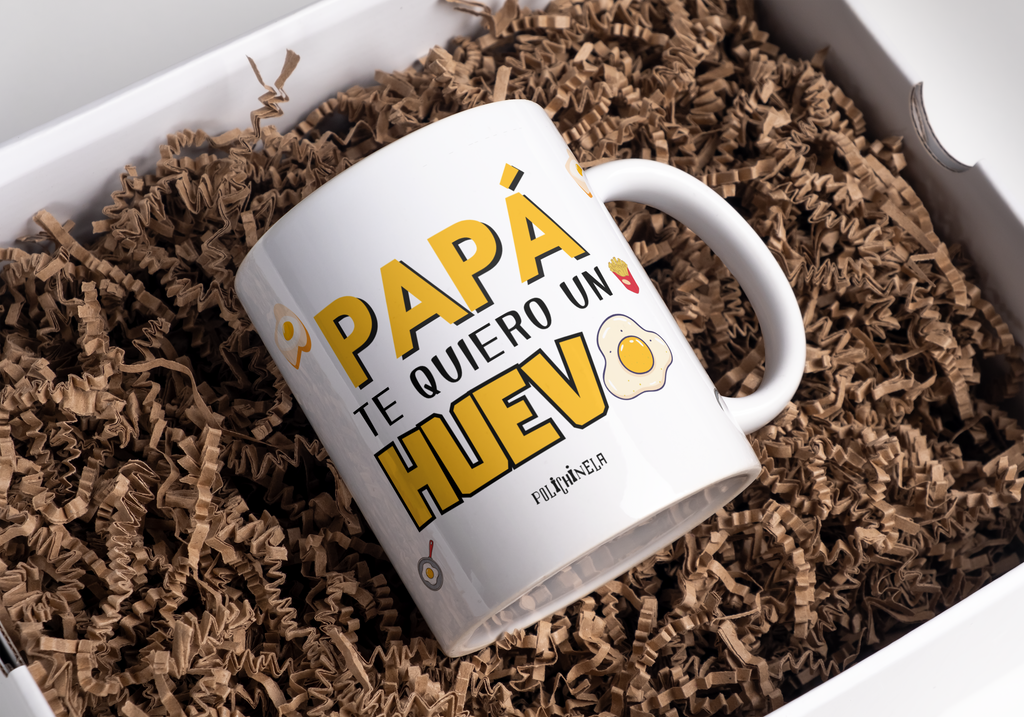Taza “Papá te quiero un huevo”