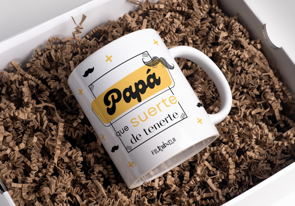 Taza “Papá que suerte de tenerte”