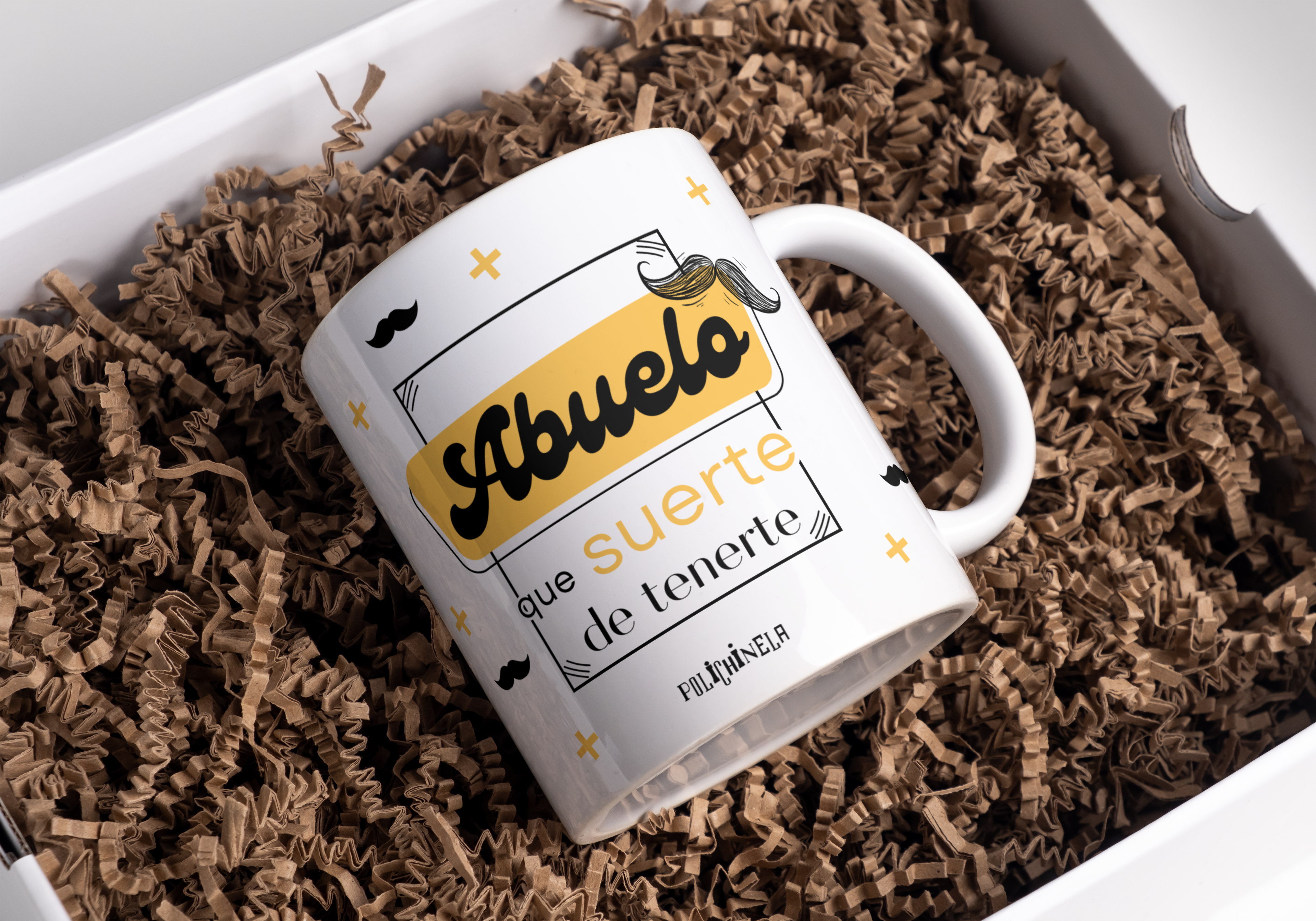 Taza "Abuelo que suerte de tenerte"