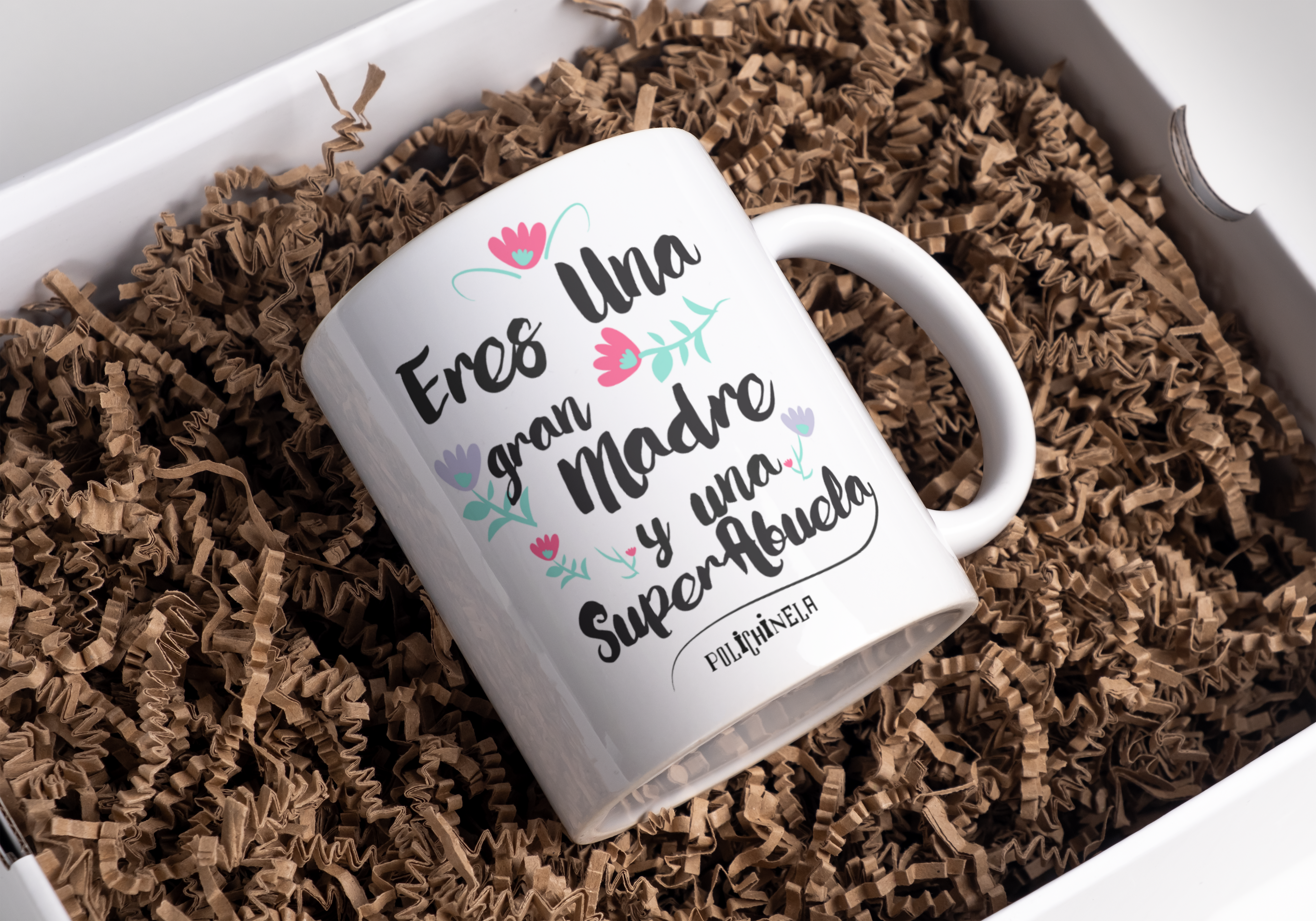 Taza "Eres una gran madre y una súper abuela"