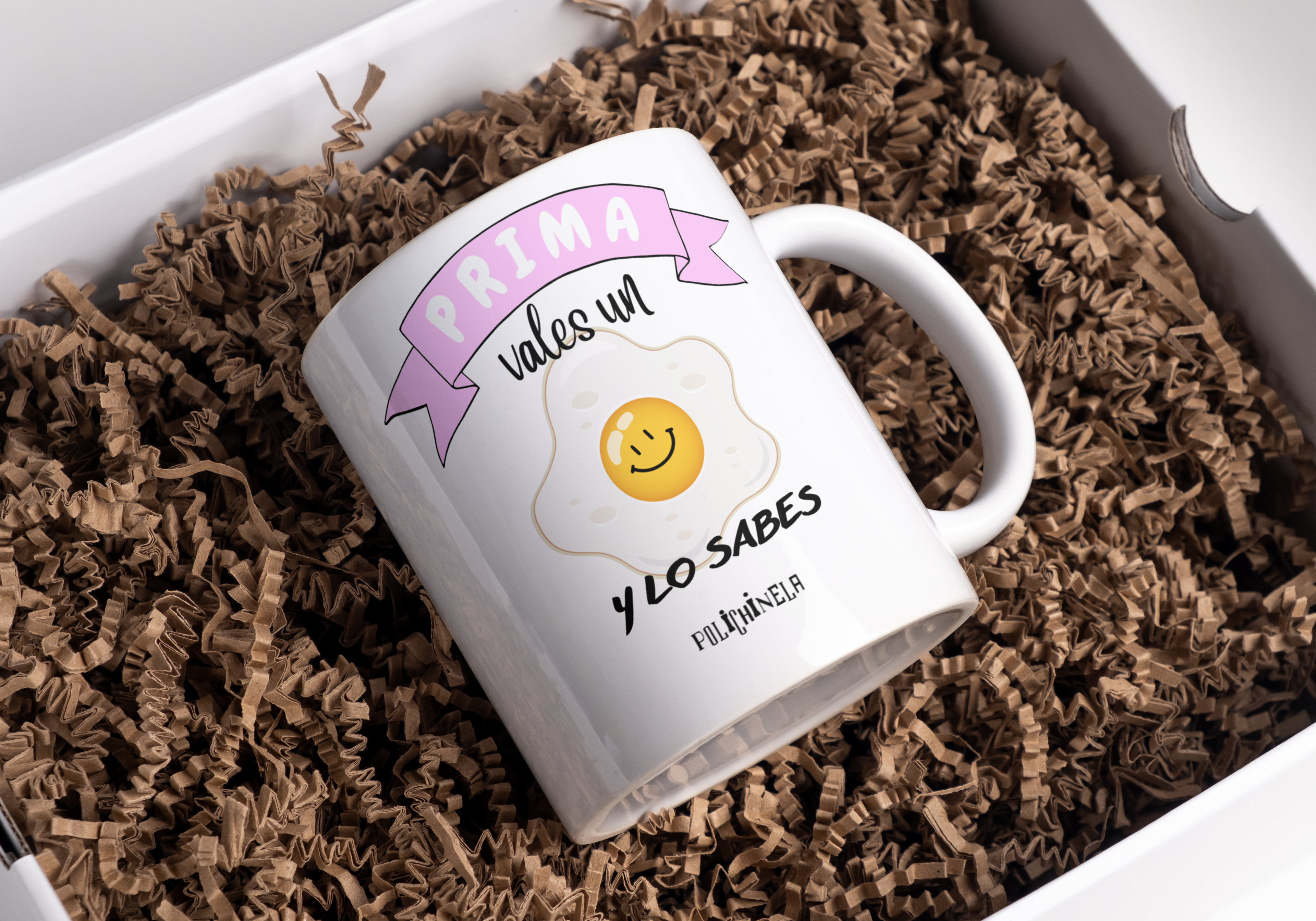 Taza "Prima vales un huevo y lo sabes" (Copia)