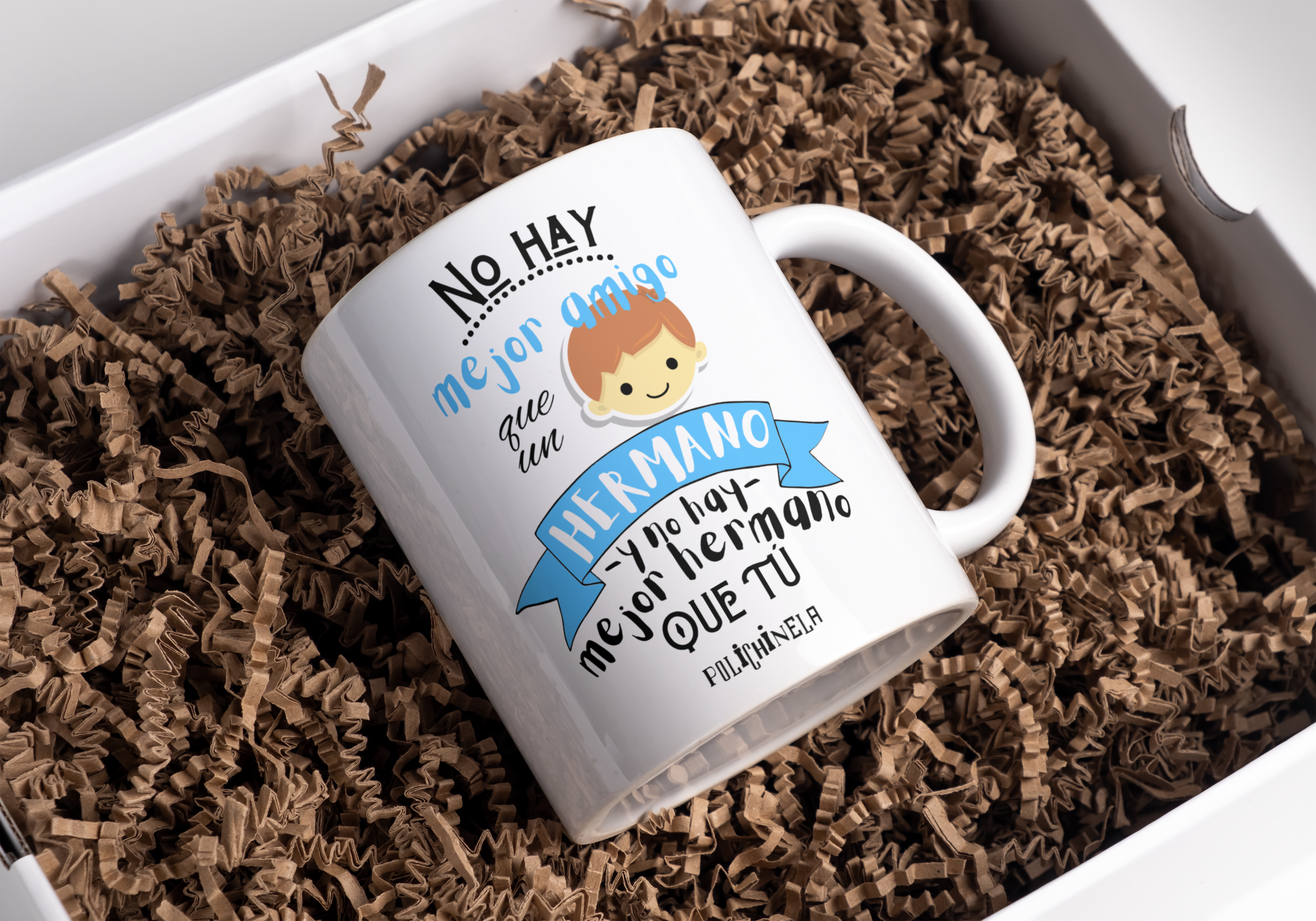 Taza "No hay mejor amigo que un hermano"