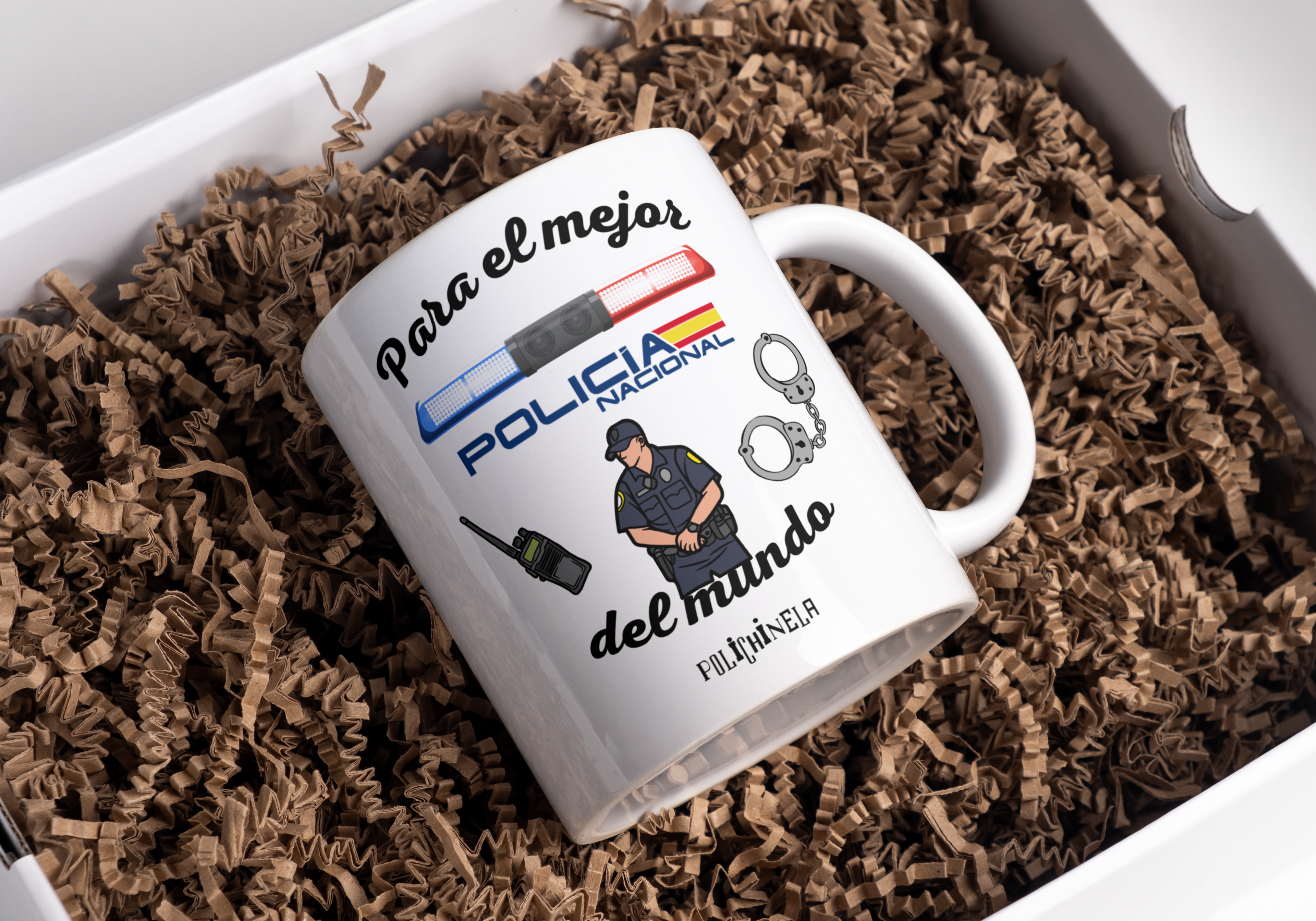 Taza "Para el mejor Policía Nacional del mundo"