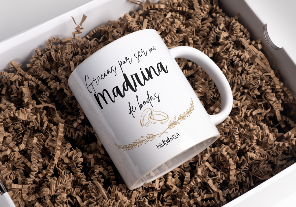 Taza "Gracias por ser mi madrina de bodas"
