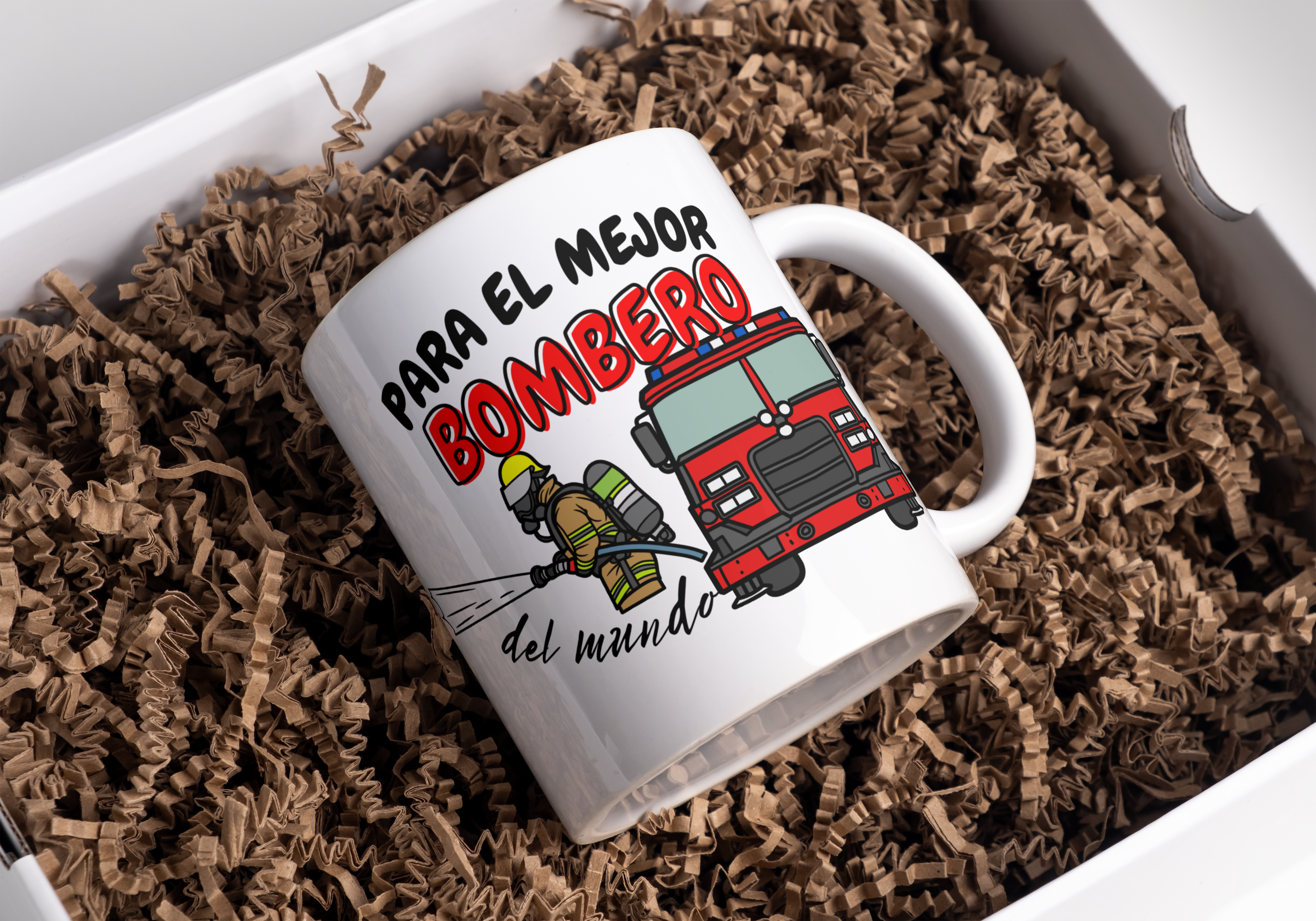 Taza "Para el mejor bombero del mundo"