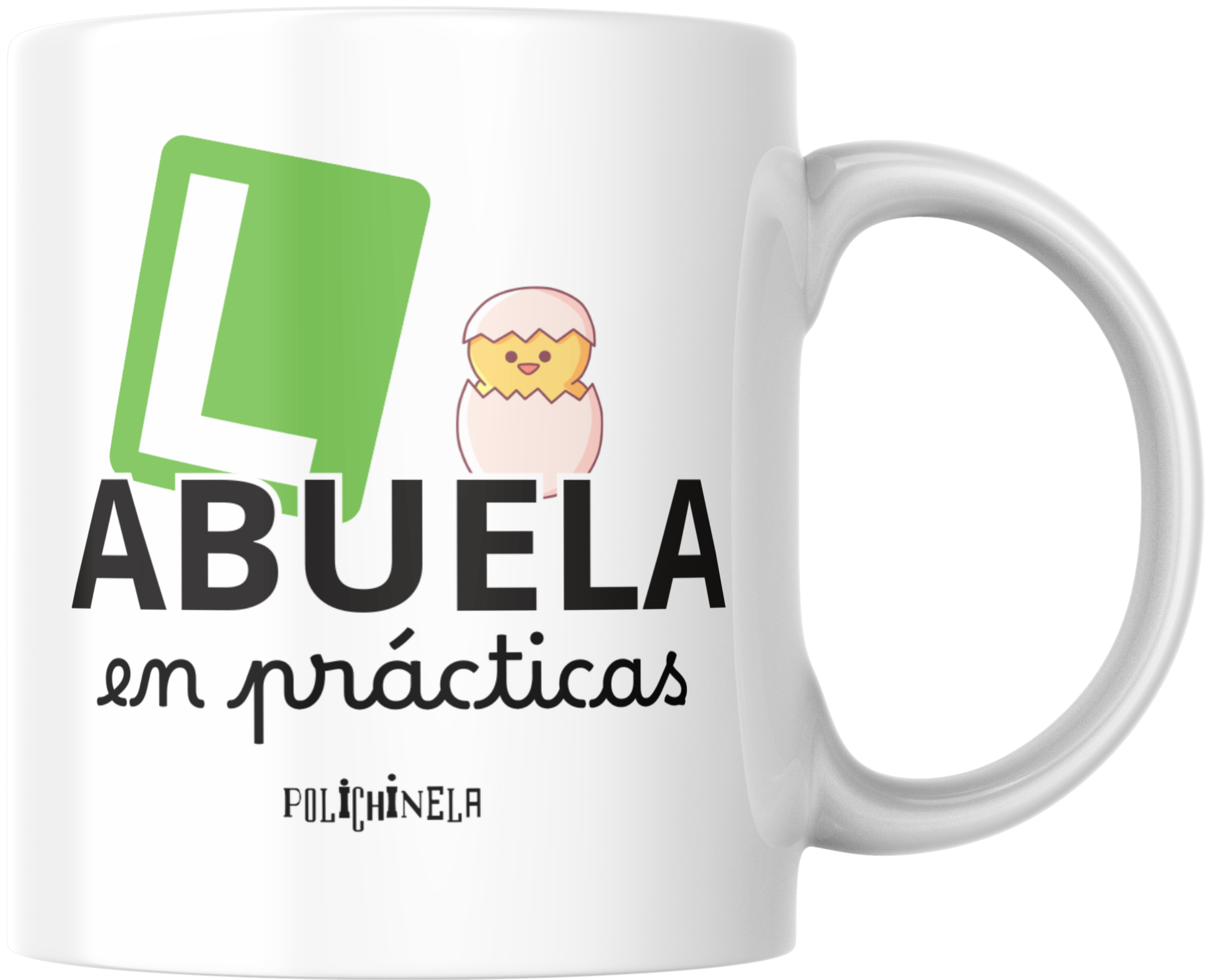 Kit Regalo "Abuelos en Prácticas" – Body para bebé + 2 tazas