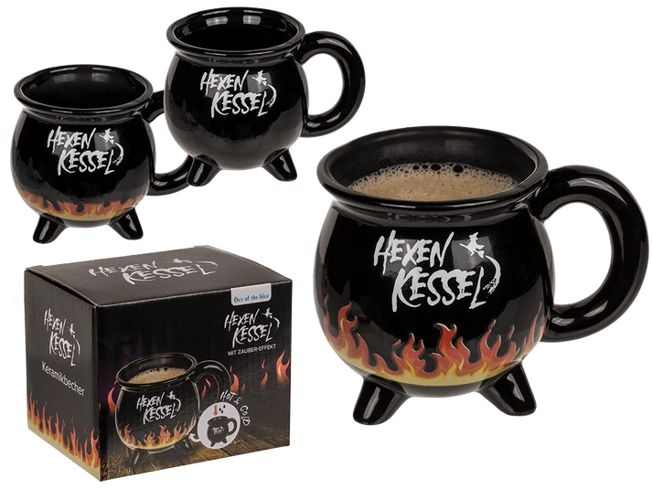 Taza caldero de bruja térmica 350 ml con caja de regalo