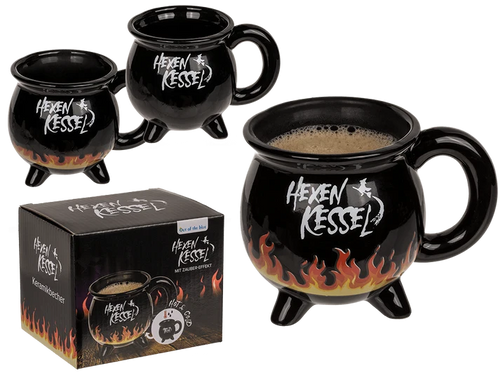 Taza caldero de bruja térmica 350 ml con caja de regalo