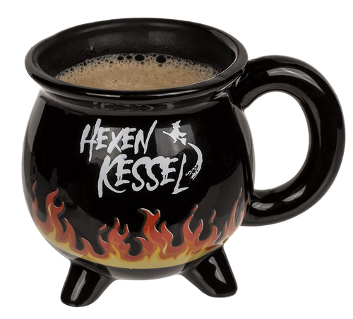 Taza caldero de bruja térmica de gres 350 ml