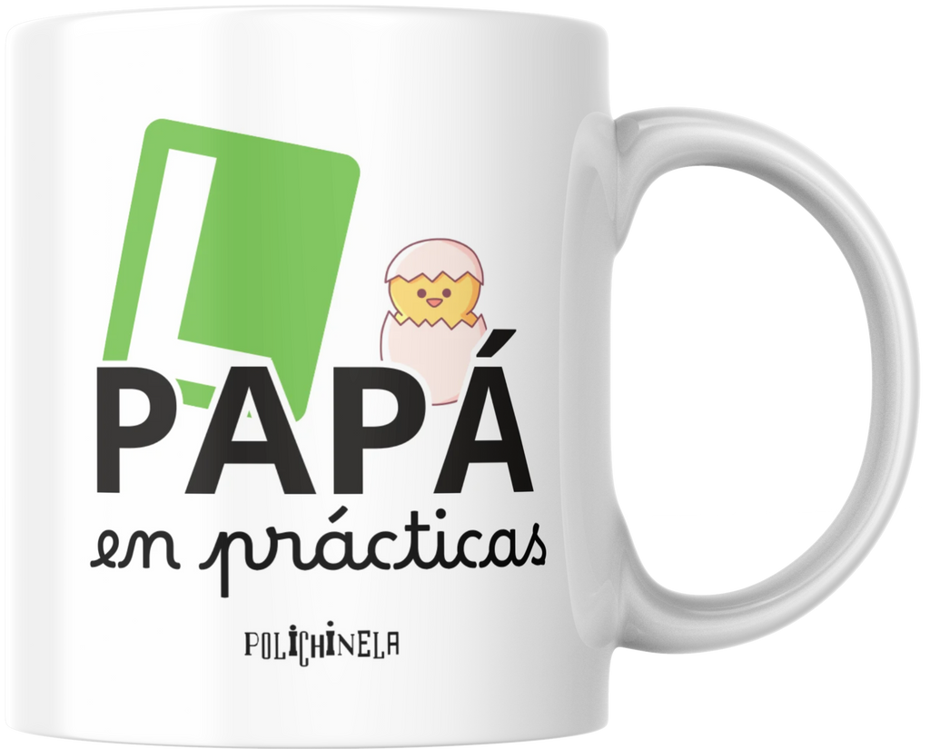 Kit Regalo "Padres en Prácticas" – Body para bebé + 2 Tazas