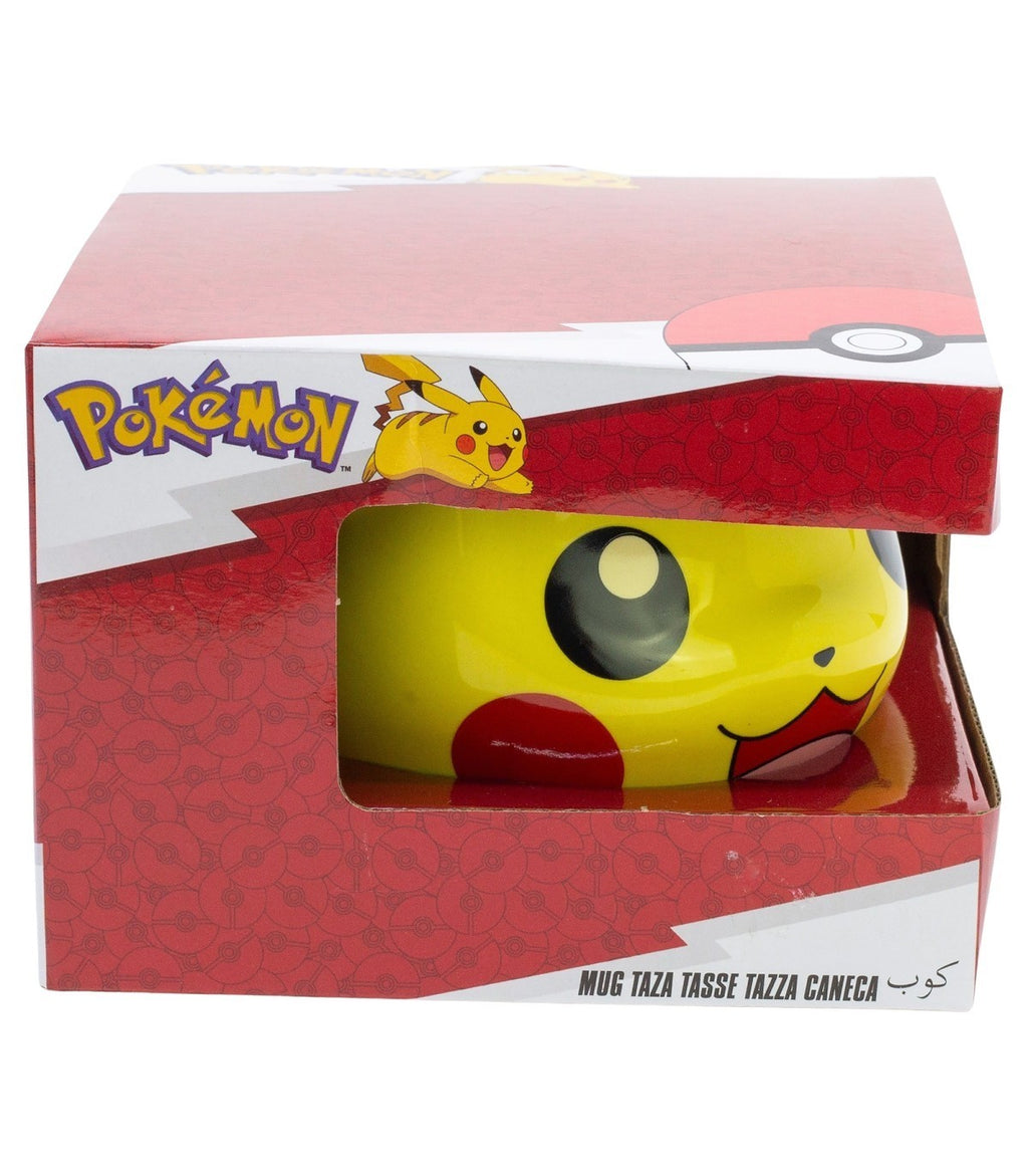Taza 3D Pikachu Pokémon 500 ml en caja regalo